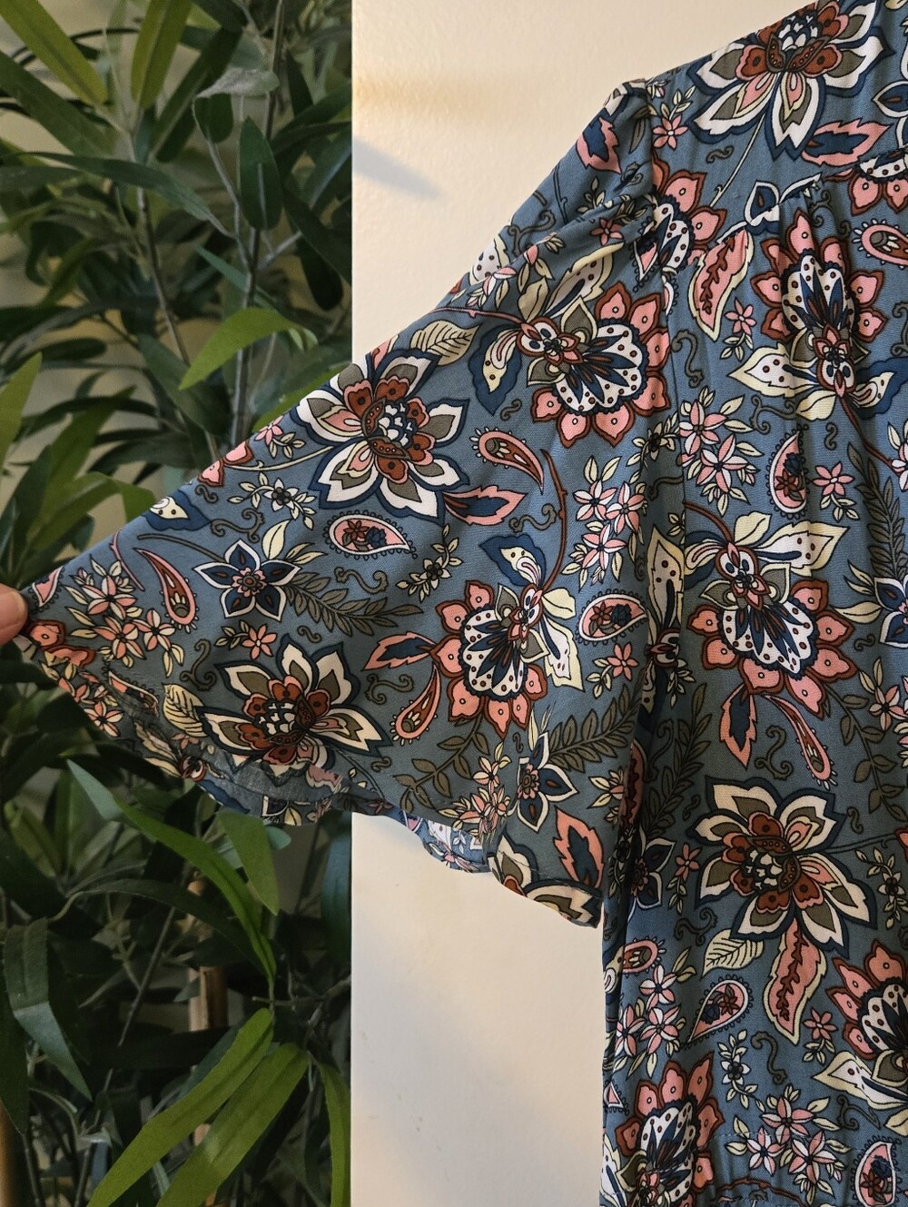 Blue Floral Maxi Salty Crush Med - Picture 4 of 6